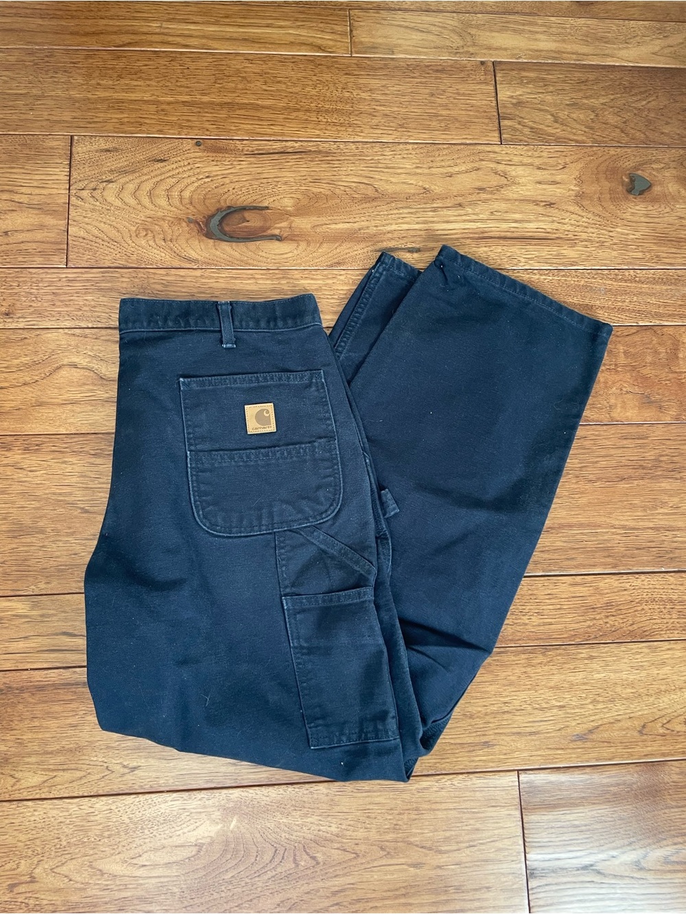 Carhartt Navy Straight-Leg Work Pants